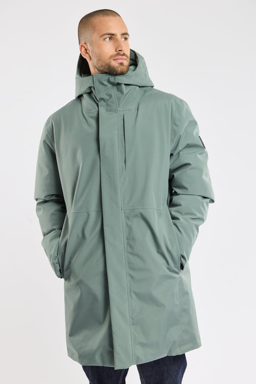 Parka longue HUXLEY - polyester recyclé - Bermudes - 1