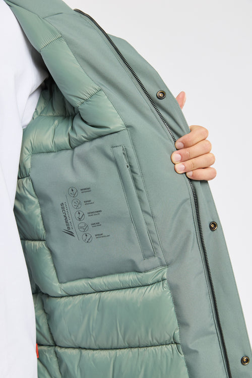 Parka longue HUXLEY - polyester recyclé - Bermudes - 6