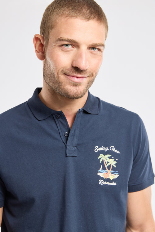 Polo brodé GARLAN - Bermudes - 2