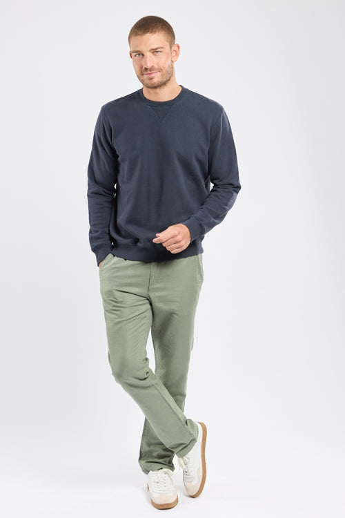 Pantalon taille élastique DOMINO - lin et coton - Bermudes - 1