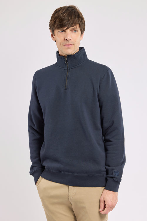 Sweat col zippé TAKIN - coton - Bermudes - 1