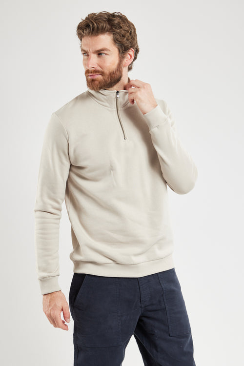 Sweat col montant TAKIN - coton biologique - Bermudes - 1