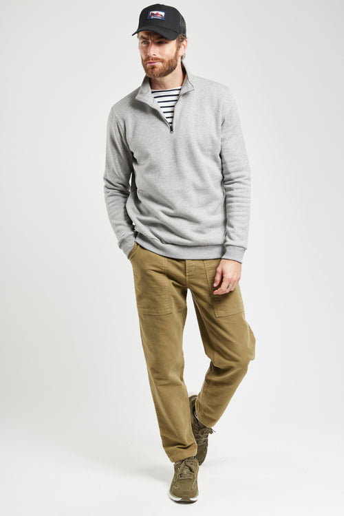 Sweat col montant TAKIN - coton biologique - Bermudes - 3